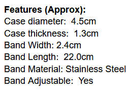 ***  Megir Brand ( 3008)* 6 Hands * Chronograph Business Mens Watch ** ALL STEEL*