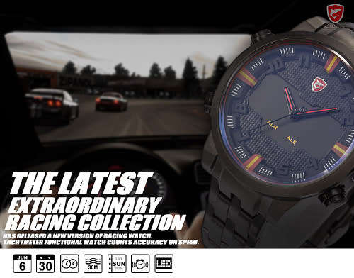 * $99.99 *SHARK*BIG HEAVY* -Luxury Men Digital LED Date Day Quartz Military Sport Wrist Watch