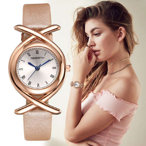 *REBIRTH BRAND RE049*  Modern Women Swiss Quality  Quartz Watch with Leather Strap