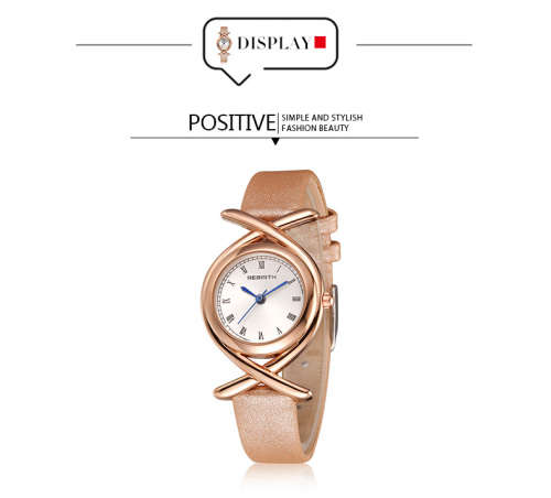 *REBIRTH BRAND RE049*  Modern Women Swiss Quality  Quartz Watch with Leather Strap