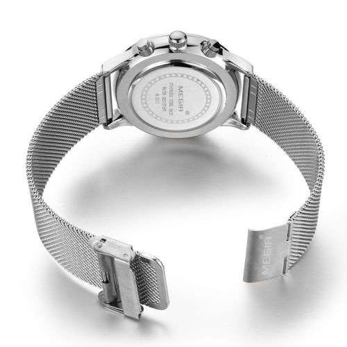 Megir 2011L  - Ladies  Chronograph Watch * 6 HANDS* ROSE GOLD or SILVER