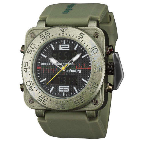 ** Infantry Brand* New  Big Military Men Digital Night view Chronograph Watch*