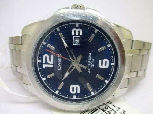 **NEW Casio Men's 50M Enticer Quartz Date Stainless Steel Fashion Watch MTP-1314