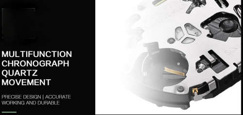 * Megir *Top Watch** All Steel All Silver  Luxury Men* 6 Hands * Quartz Wristwatch CHRONOGRAPH