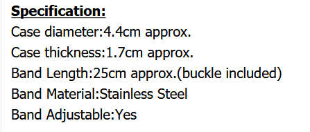 MAKO* SHARK Brand Top ALL STEEL Date Day Men Analog LED Wrist Sport Watch*