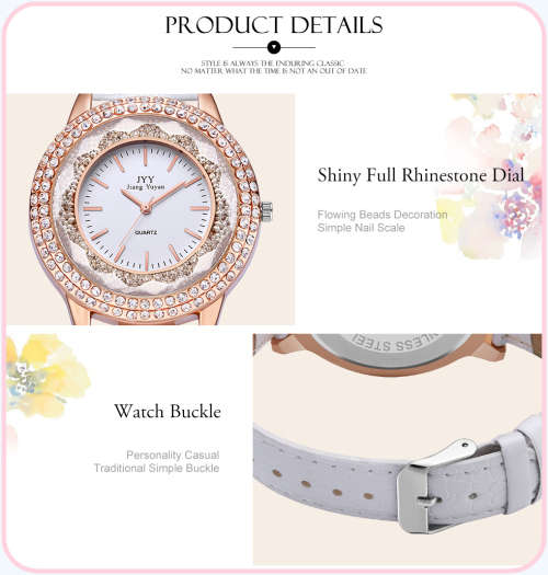 --***LADIES *BIG DIAL*WOW FACTOR* CRYSTAL ENCRUSTED ~WHITE & ROSE GOLD  QUARTZ  Watch  -
