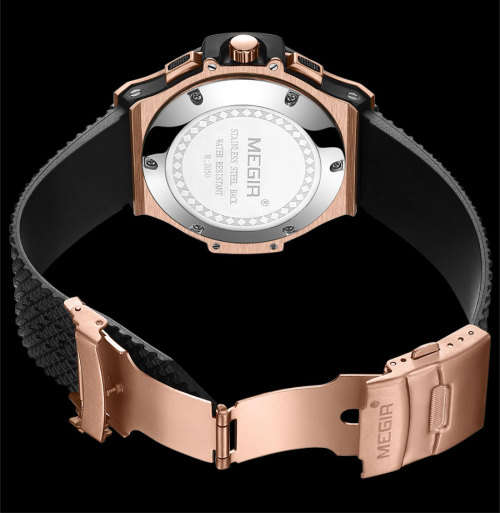 *** Megir (2050)  Brand** Top Watch* New Style  Big Luxury Men Quartz Watch CHRONOGRAPH * 6 HANDS *