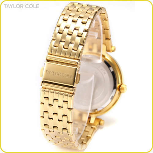 From UK** Magnifisant* Taylor Cole Lady Georgeos Steel Band Bracelet Luxury Watch*