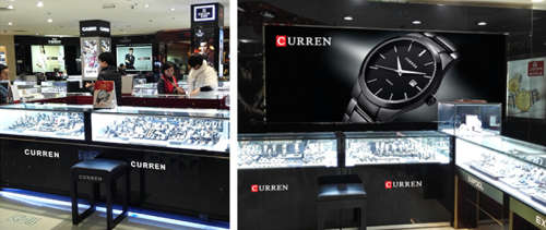 CURREN® 9007 LOVELY ALL STEEL LADIES AUTO DATE SILVER  QUALITY WATCH