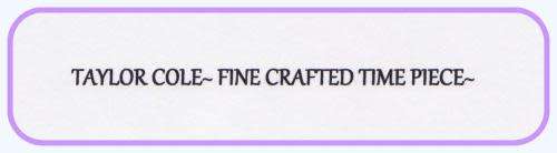 From UK* Magnifisant*Taylor Cole Lady Georgeos PURPLE Leather Band  Luxury Watch*