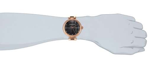 From UK* ($89.00) Magnifisant*Taylor Cole Lady Georgeos Black Leather Band  Luxury Watch*