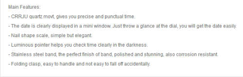 CRRJU 2210  -Quality Unisex Solid Built Analog Watch *Rose Gold *