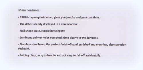 CRRJU 2210  -Quality Unisex Solid Built Analog Watch *Rose Gold *