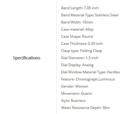 Megir 2057L SILVER -Quality Ladies Solid Built Sturdy Chronograph Watch *6 Hands *