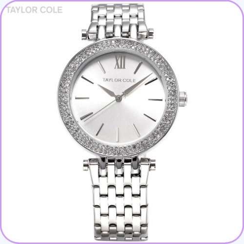 From UK** Magnifisant* Taylor Cole Lady Georgeos Steel Band Bracelet Luxury Watch*3 OPTIONS*