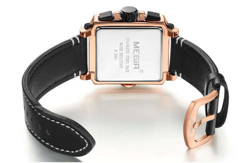 *** Megir (2061)  Brand** Top Watch* New Style  BIG Luxury Men Quartz Watch CHRONOGRAPH * 6 HANDS *