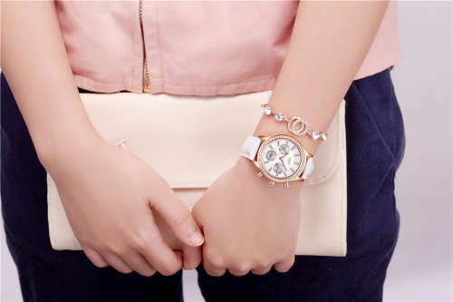 Lige 9812 - Ladies Lovely  Watch * 6 HANDS* Box,Book, & Papers ** White