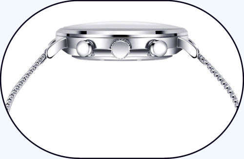 -***NEW SINOBI  CHRONOGRAPH~MULTIFUNCTION~ MILANESE STRAP WATCH*