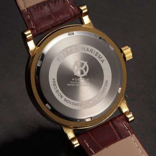 * Luxury Gold Case Brown Leather Date Men Quartz Dress Wrist Watch*FULL HOUSE!* FREE SHIPPING*