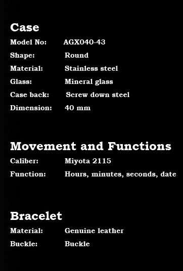 * Luxury Rose Gold Case Brown Leather Date Men Quartz Dress Wrist Watch