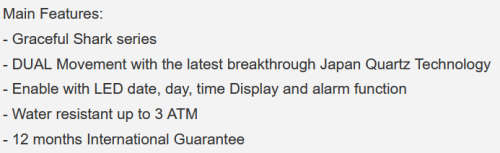 * $99.99 *Graceful SHARK** -Luxury Men Digital LED Date Day Multifunctional Quartz Sport Wrist Watch