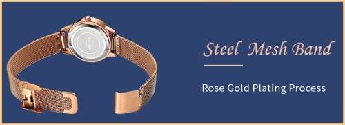 * Magnifisant*Megir Lady* Georgeos Rose Gold Steel Band  Luxury Watch*Box,book & Papers!