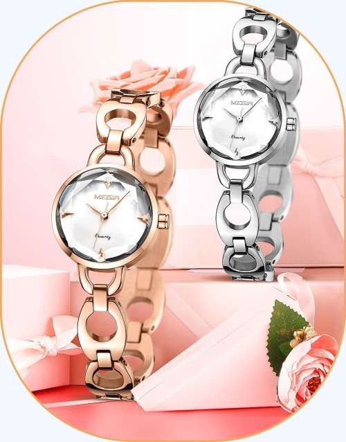 **Megir 4173  - Ladies Dainty Feminine Serious Small ROSE GOLD Watch**