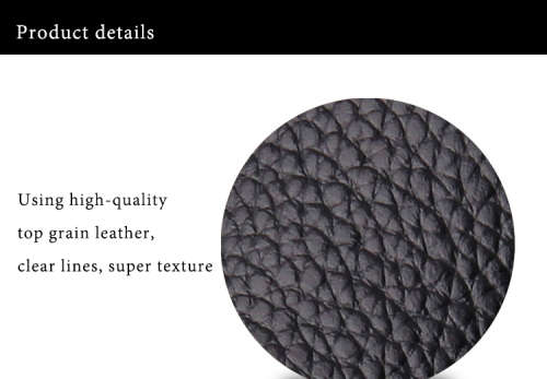 ** Men *  Quality Black/Silver Buckle Black Leather Automatic Waist Belt