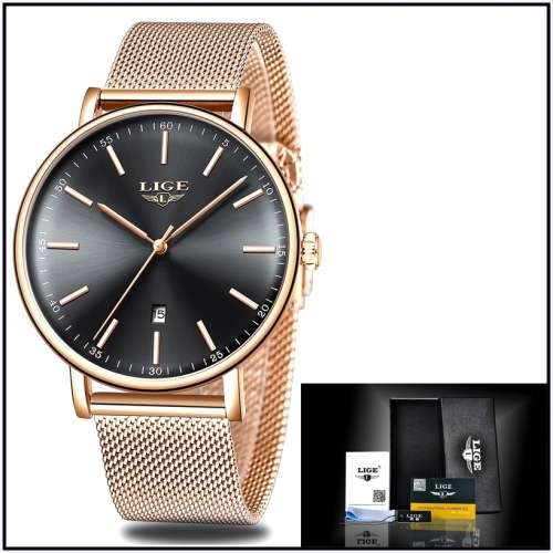 ** CLASSIC -  Modern Trendy * BIG DIAL* LIGE 9908- Top Luxury All Steel *FULL HOUSE!