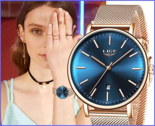 ** CLASSIC  ~ Modern Trendy * BIG DIAL* LIGE 9908- Top Luxury All Steel *FULL HOUSE!