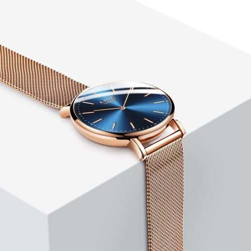 ** CLASSIC - Ladies~ Modern Trendy * BIG DIAL* LIGE 9895- Luxury All Steel *FREE SHIPPING*