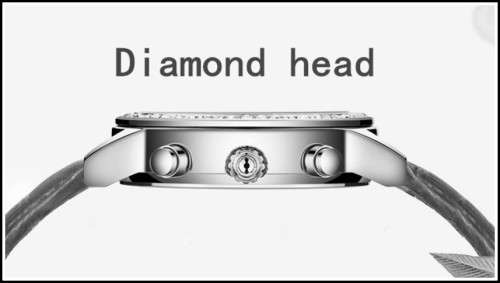 Lige 9812 - Ladies Lovely  Watch * 6 HANDS* Box,Book, & Papers **BLACK **