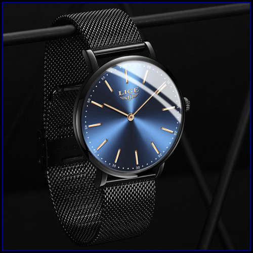 ** CLASSIC - Modern Trendy * BIG DIAL* LIGE 9895- Luxury All Steel *FULL HOUSE!