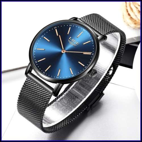 ** CLASSIC - Modern Trendy * BIG DIAL* LIGE 9895- Luxury All Steel *FULL HOUSE!