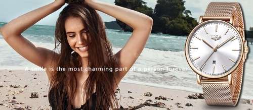 ** CLASSIC -Ladies Modern Trendy * BIG DIAL* LIGE 9908- Top Luxury All Steel *FULL HOUSE!