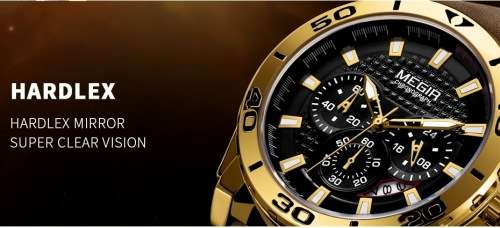 *** Megir Brand**( 2094) Top Watch* New Generation Luxury Men * Wristwatch CHRONOGRAPH * 6 HANDS *