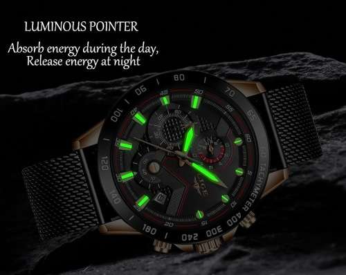 FREE SHIPPING**-SPORT* TOP BRAND  LIGE 9929-* Luxury FULL Steel *6 Hands* Chronograph Watch Men