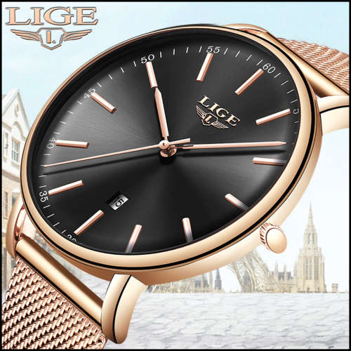 ** CLASSIC -  Modern Trendy * BIG DIAL* LIGE 9908- Top Luxury All Steel *FULL HOUSE!