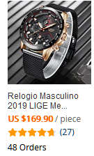 ** -SPORT*  Relogio Masculion*BLUE* LIGE 9929-*Top Luxury  Steel *6 Hands* Chronograph Watch Men