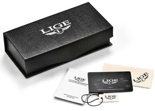 *LIGE 9882 Top Luxury *6 Hands* Chronograph Watch Men*FULL HOUSE