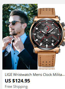 ** CLASSIC -  Relogio Masculion* DEEP DISH* LIGE 9856  Top Luxury *6 Hands* Chronograph Watch Men*