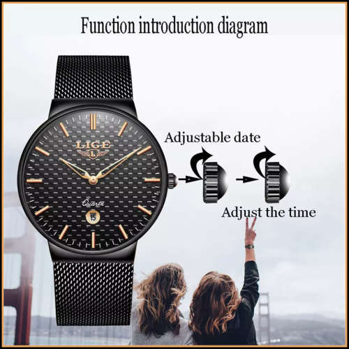 ** LIGE 9867 -*CELEBRITIES CHOICE ! Ladies Quality Watch!* Do not RUST or FADE **