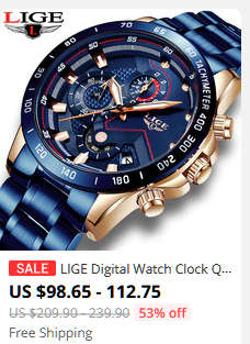 CLASSIC - Business Men LIGE 9982  Luxury * FULL* Steel *6 Hands* Chronograph Watch Men- FULL HOUSE*