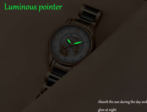 * Magnifisant* Sunkta * Lady Georgeos Steel Ceramic Band Bracelet Luxury Watch*BLACK