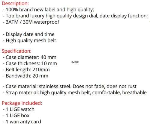 ** LIGE 9938-*COLOR BURST! Vision Sensation with Quality!** MID MONTH SALE-FREE SHIPPING!**