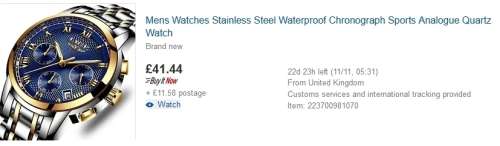 ** CLASSIC -Quality Built LIGE 9849 Top Luxury FULL Steel *6 Hands* Chronograph Watch Men