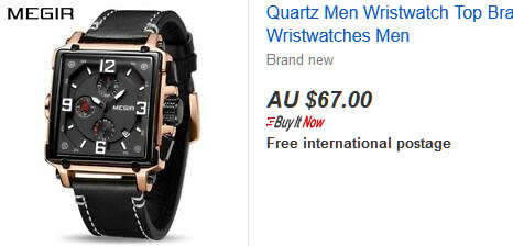 *** Megir (2061)  Brand** Top Watch* New Style  BIG Luxury Men Quartz Watch CHRONOGRAPH * 6 HANDS *