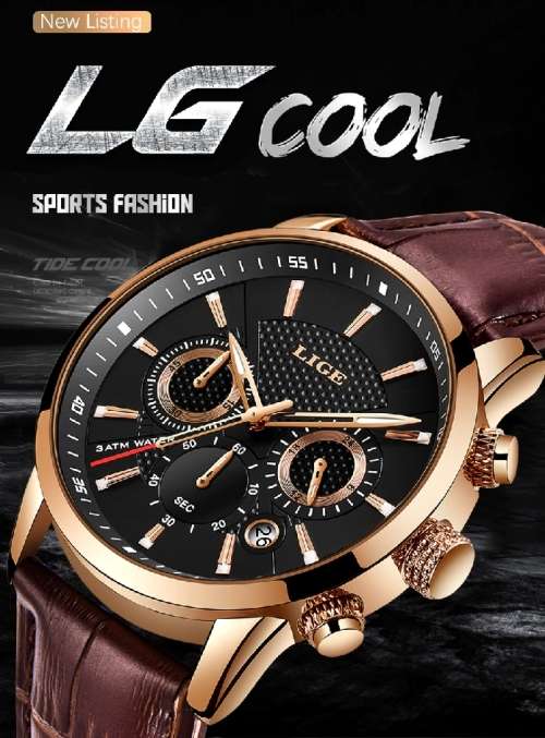 **LIGE 9866~Luxury Multifunction Sport watch with Brand Box ~FULL HOUSE