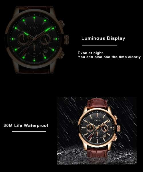 **LIGE 9866~Luxury Multifunction Sport watch with Brand Box ~FULL HOUSE