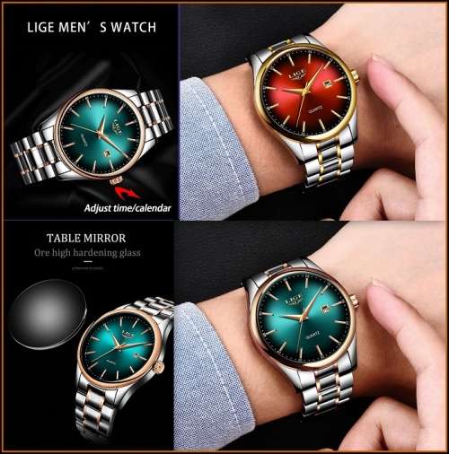 ** LIGE 9937-New Series Unique Men*COLOR BURST! Vision Sensation with Quality!*